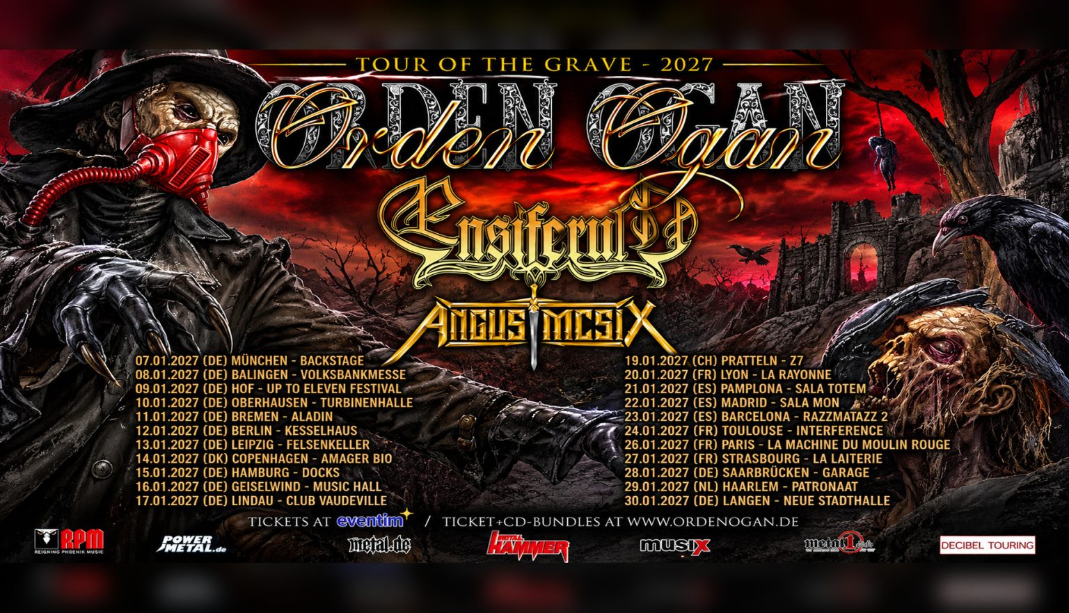 ORDEN OGAN „Tour of the Grave“ 2027